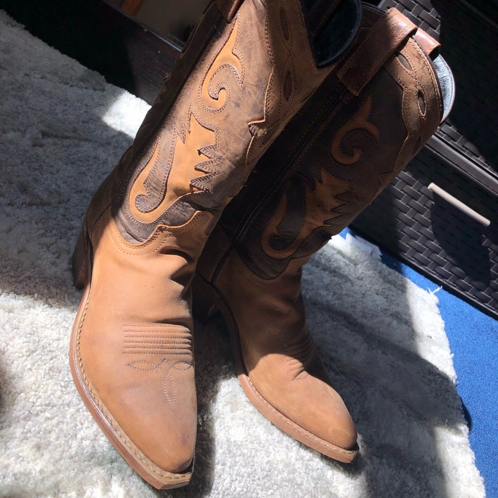 Authentic Leather Cowboy Boots